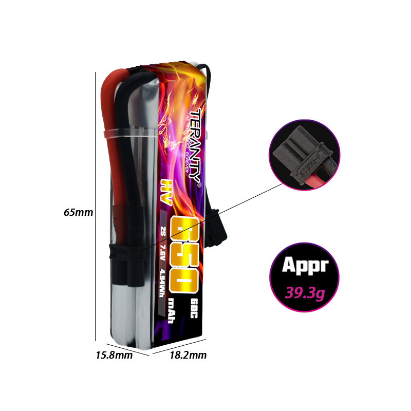2/4/6/10 Stück TERANTY 650mAh  – Drone Racing Battery Bewertung und Preis
